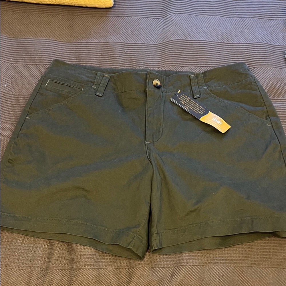 Lee Women's Dark Green Cargo Shorts